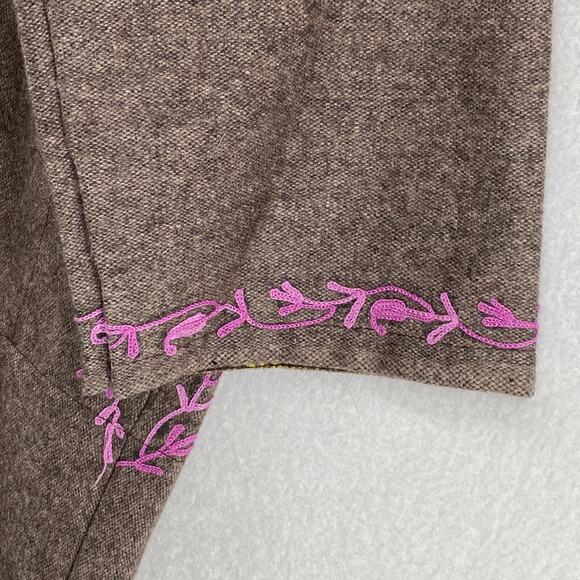 KASHMIR ART EMPORIUM Dress 40 Handwork Kashmiri Pheran Embroidered Brown NEW - Picture 8 of 14